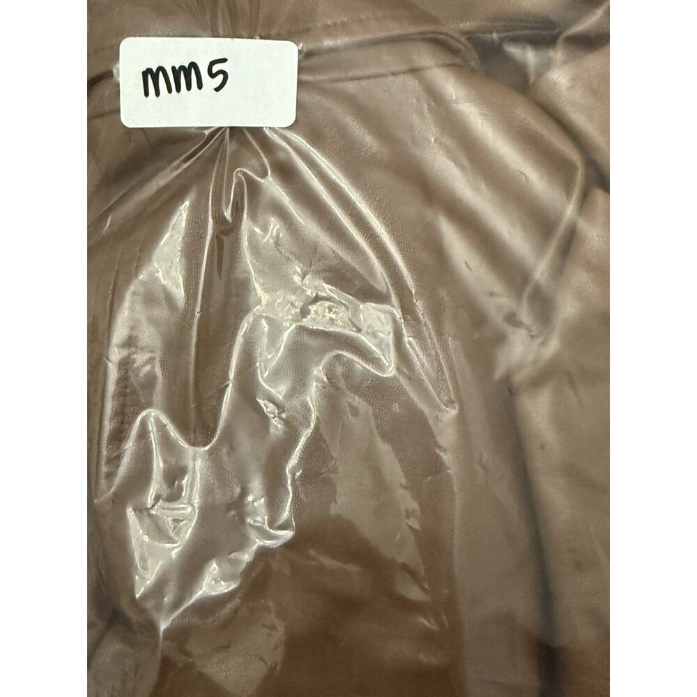 Anthropologie x Hutch Vegan Leather Blazer‎ Jacket Brown Size Large - Picture 11 of 11